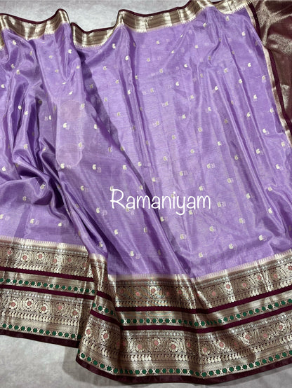 Lavander Kanchi Kota saree