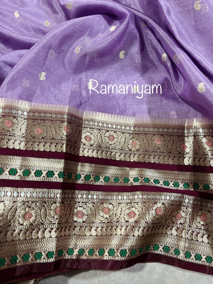 Lavander Kanchi Kota saree