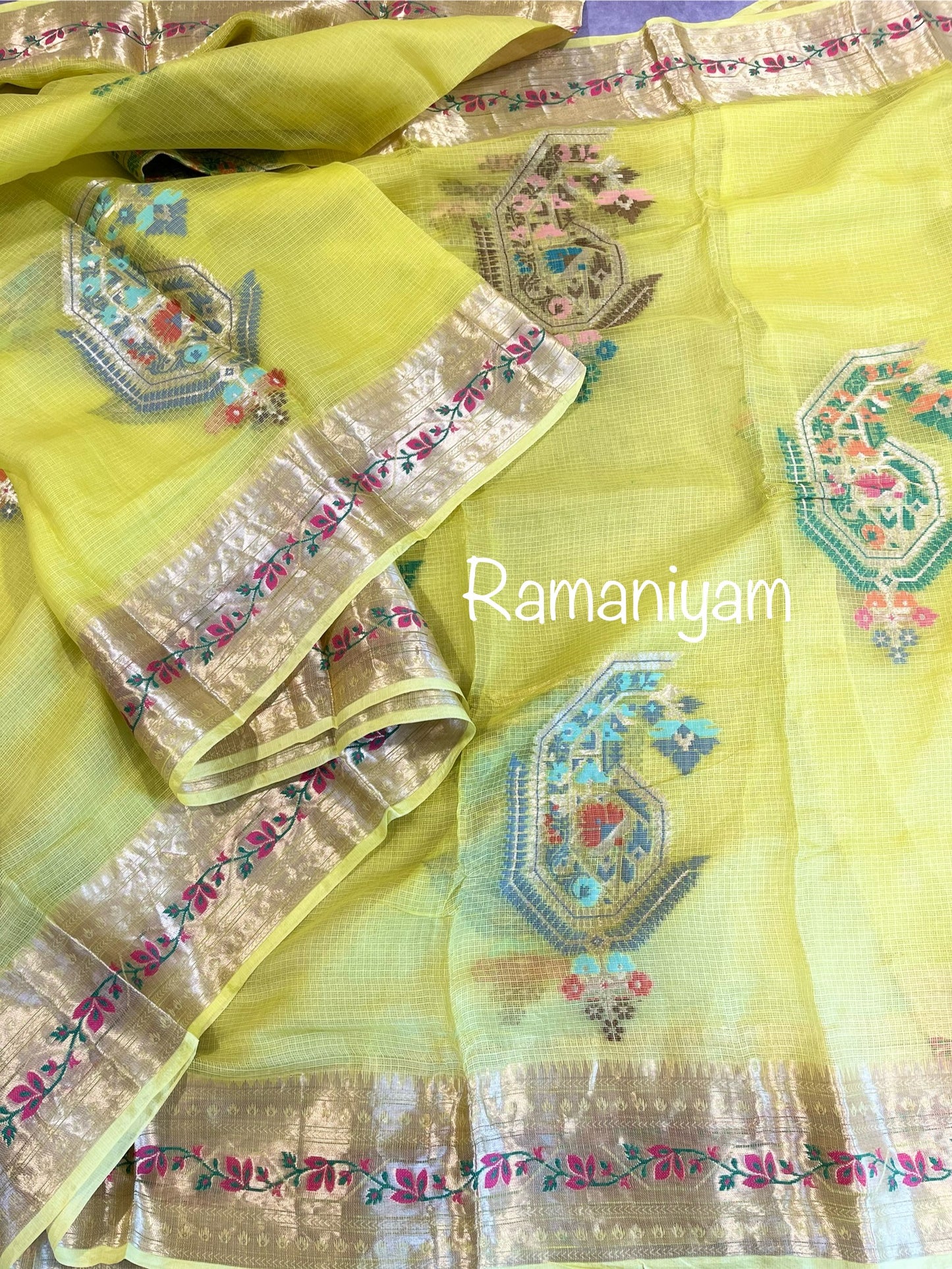 Kota saree with Jari borders