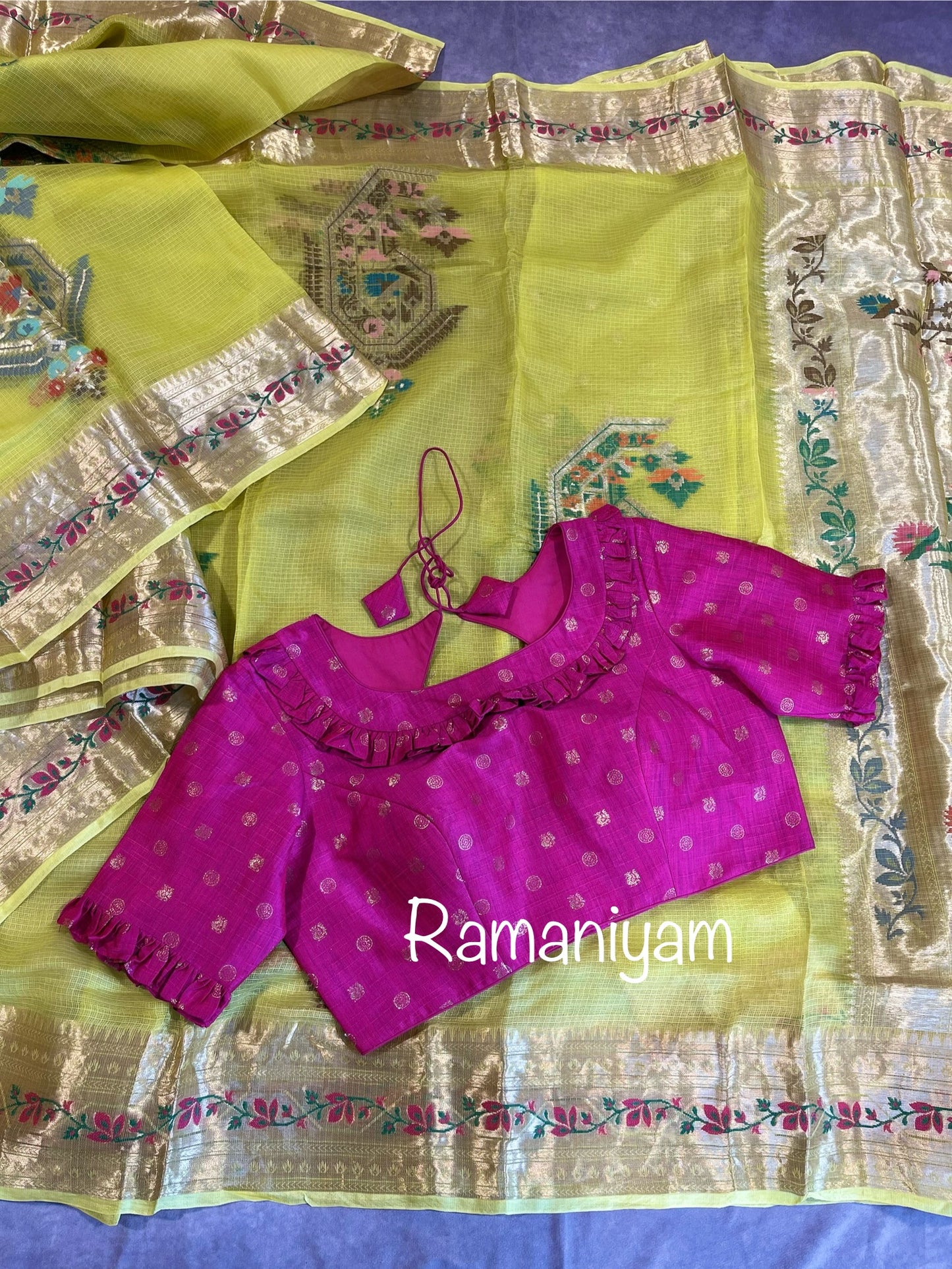 Kota saree with Jari borders