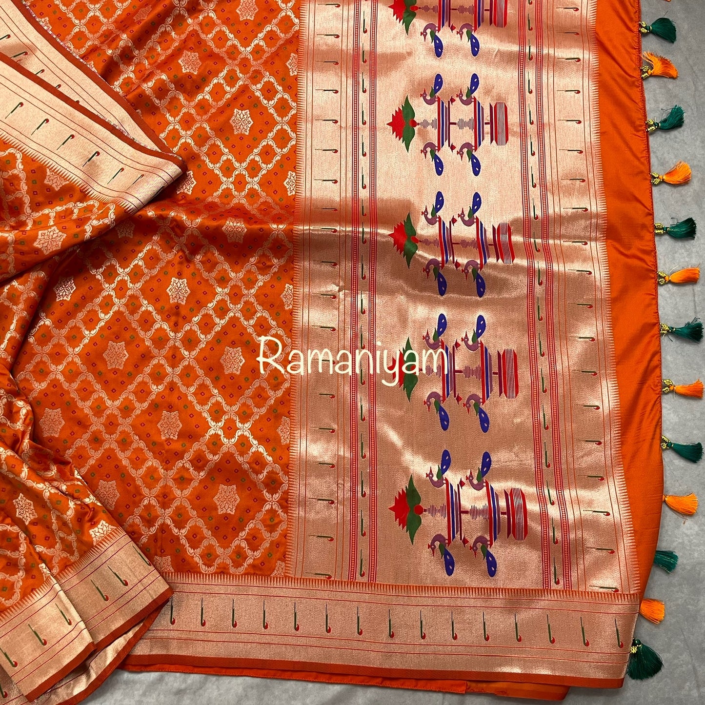 SilkPaithani (Rich Pallu Paithani Bandhani Saree)