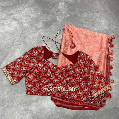 Patola Chikankari smooth georgette sarees