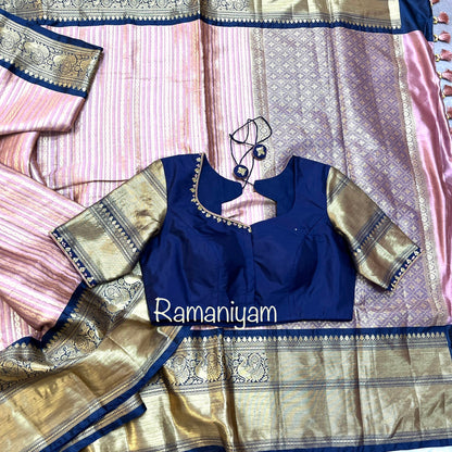 Banarasi saree with intricate Kanchi borders