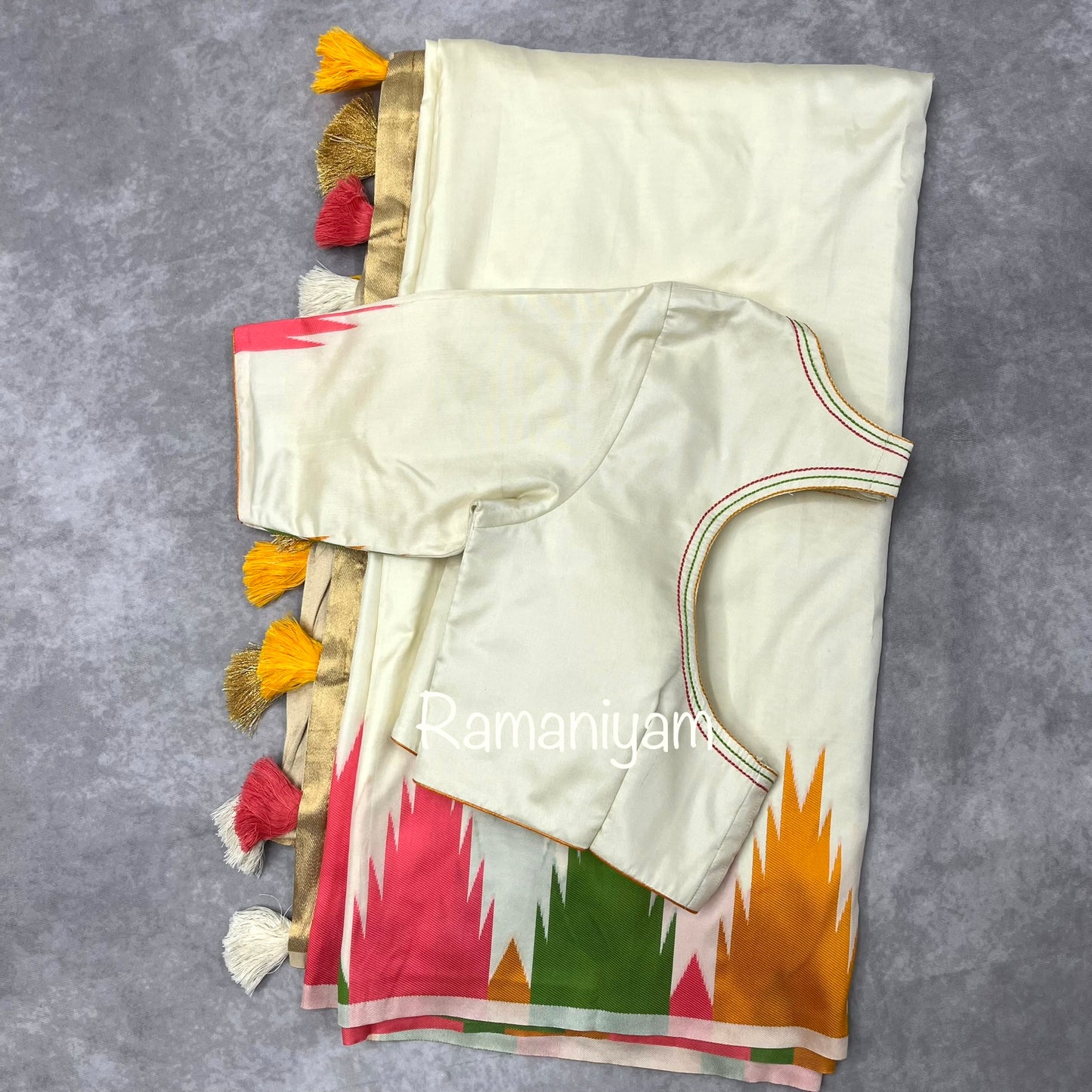 Off white Coimbatore soft silk