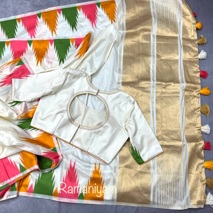 Off white Coimbatore soft silk