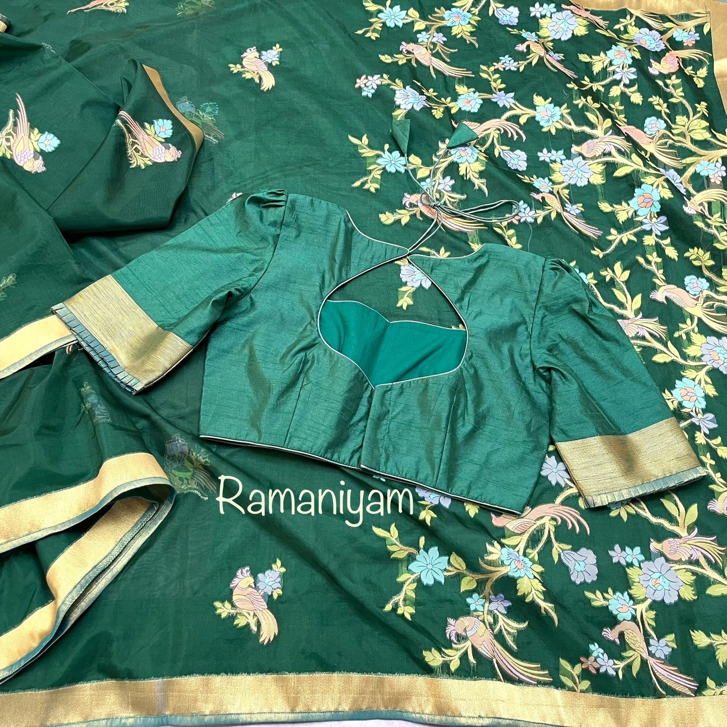 Banarasi Jamdani Saree - Ramaniyam USA