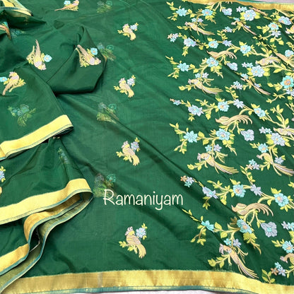 Banarasi Jamdani Saree - Ramaniyam USA