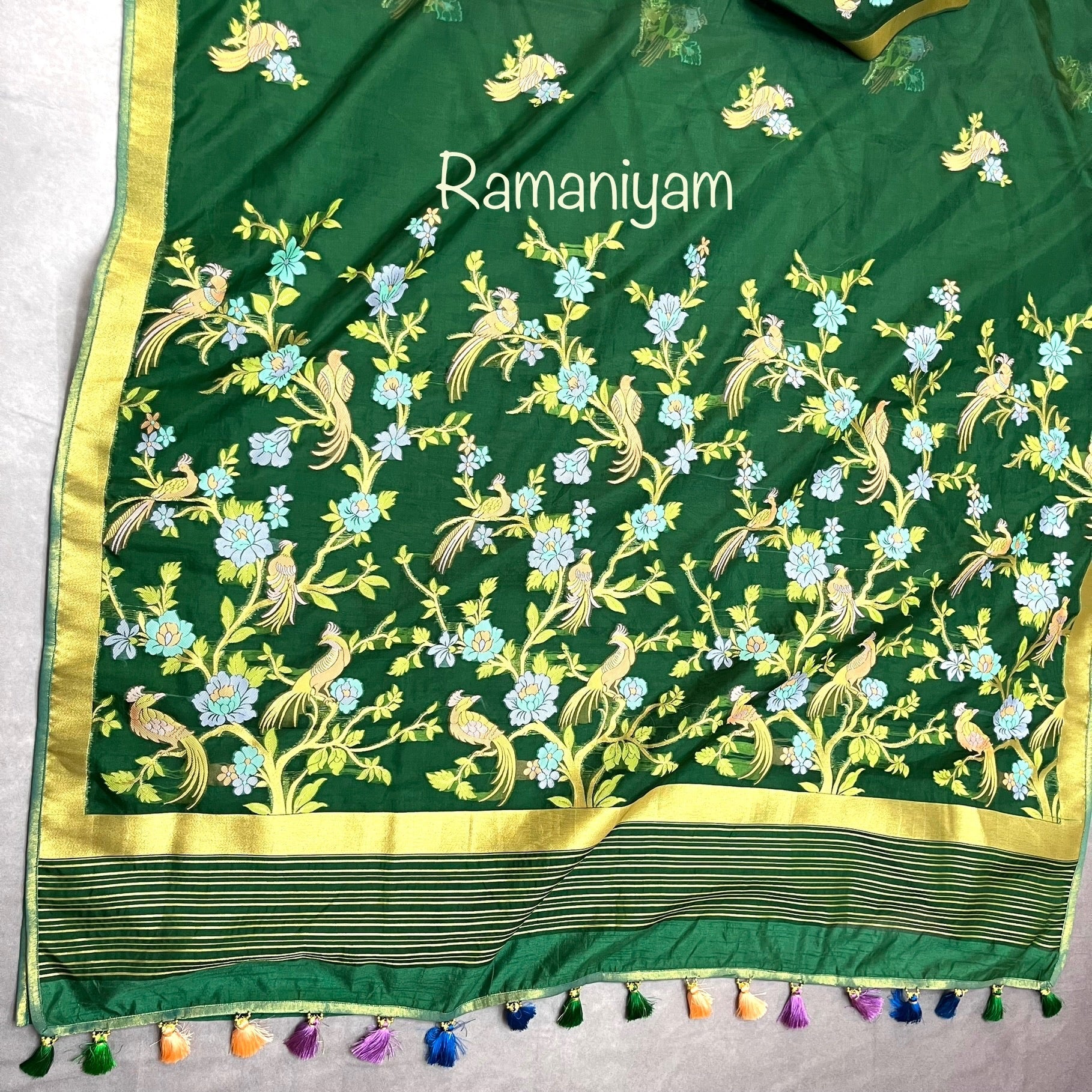 Banarasi Jamdani Saree - Ramaniyam USA