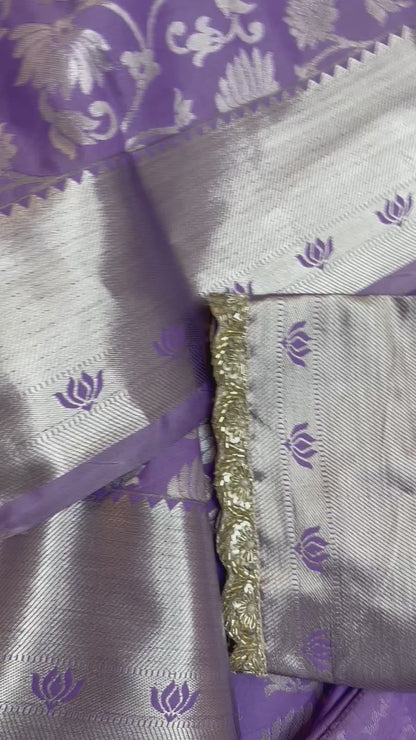 FeatherKanchi (Kanchi Lightweight Saree with cut beadwork blouse)