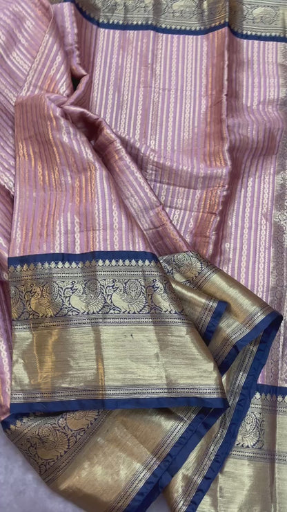 Banarasi saree with intricate Kanchi borders